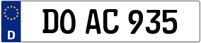 Trailer License Plate
